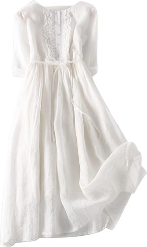 Weißes boho style midi - boho,