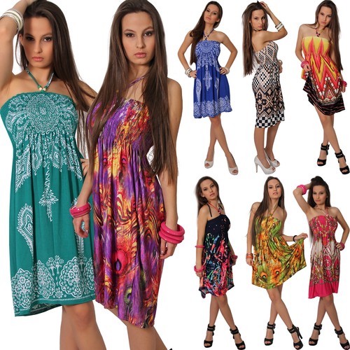 Kleid sommer bandeau - kleid,