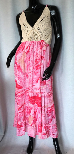 Hippie maxikleid ibiza träger - maxikleid,