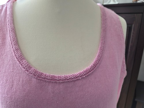 Leinenkleid soccx rosa gr - rosa,