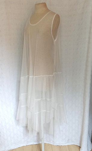 Mesh tüll kleid lagenlook - tüll,